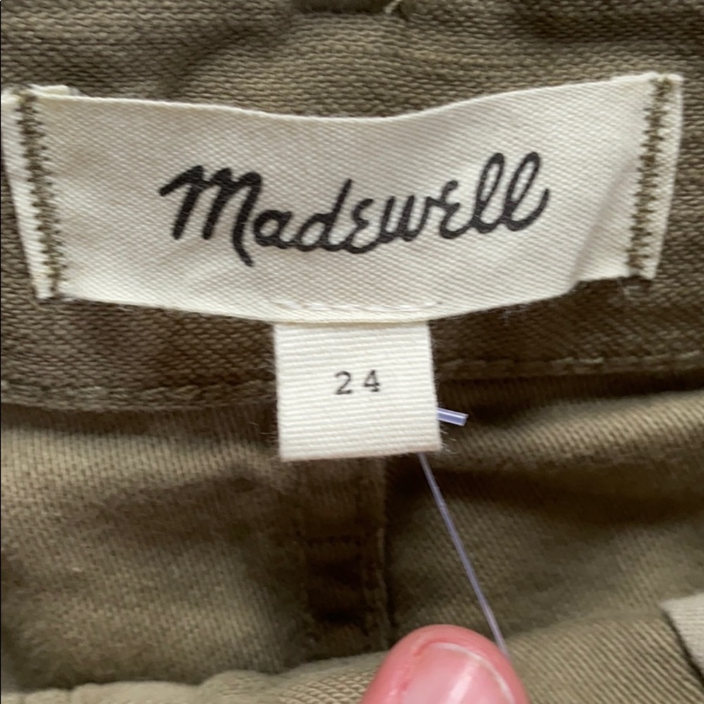 Army green cargo joggers